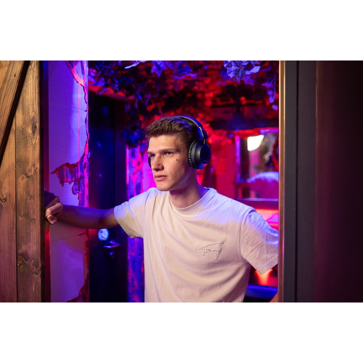 Słuchawki nauszne bezprzewodowe Concept SoundJoy, czas odtwarzania do 45 godzin, Bluetooth 6,0, szybkie ładowanie, aktywna redukcja szumów do 18dB, czarne, HS4080