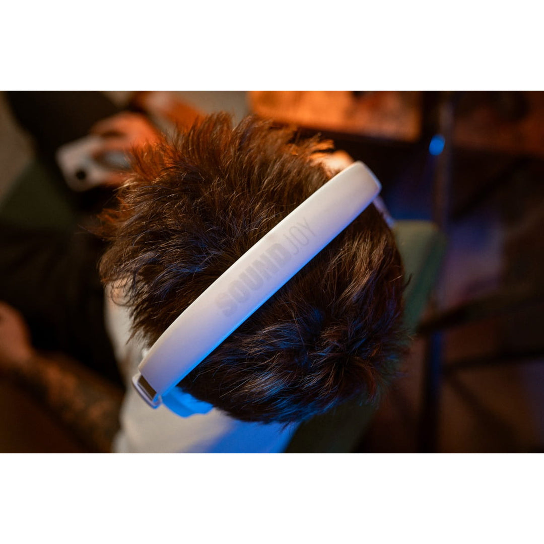 Słuchawki nauszne bezprzewodowe Concept SoundJoy, czas odtwarzania do 45 godzin, Bluetooth 6,0, szybkie ładowanie, aktywna redukcja szumów do 18dB, białe, HS4081