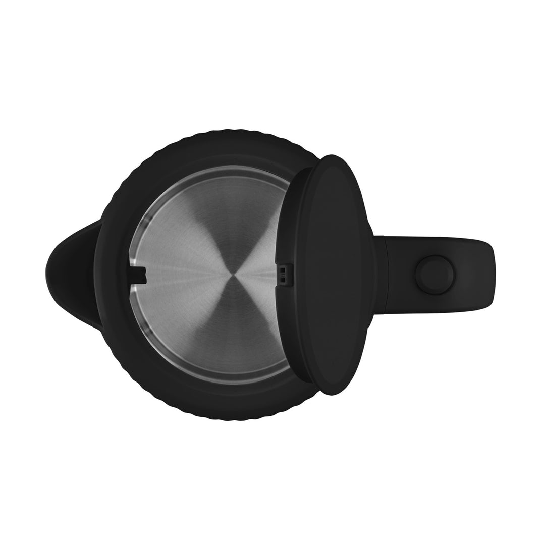 Czajnik elektryczny plastikowy Concept, 1,7L, ryflowany design, potrójny system zabezpieczeń, filtr przeciw osadom, wskaźnik poziomu wody, czarny, RK2391