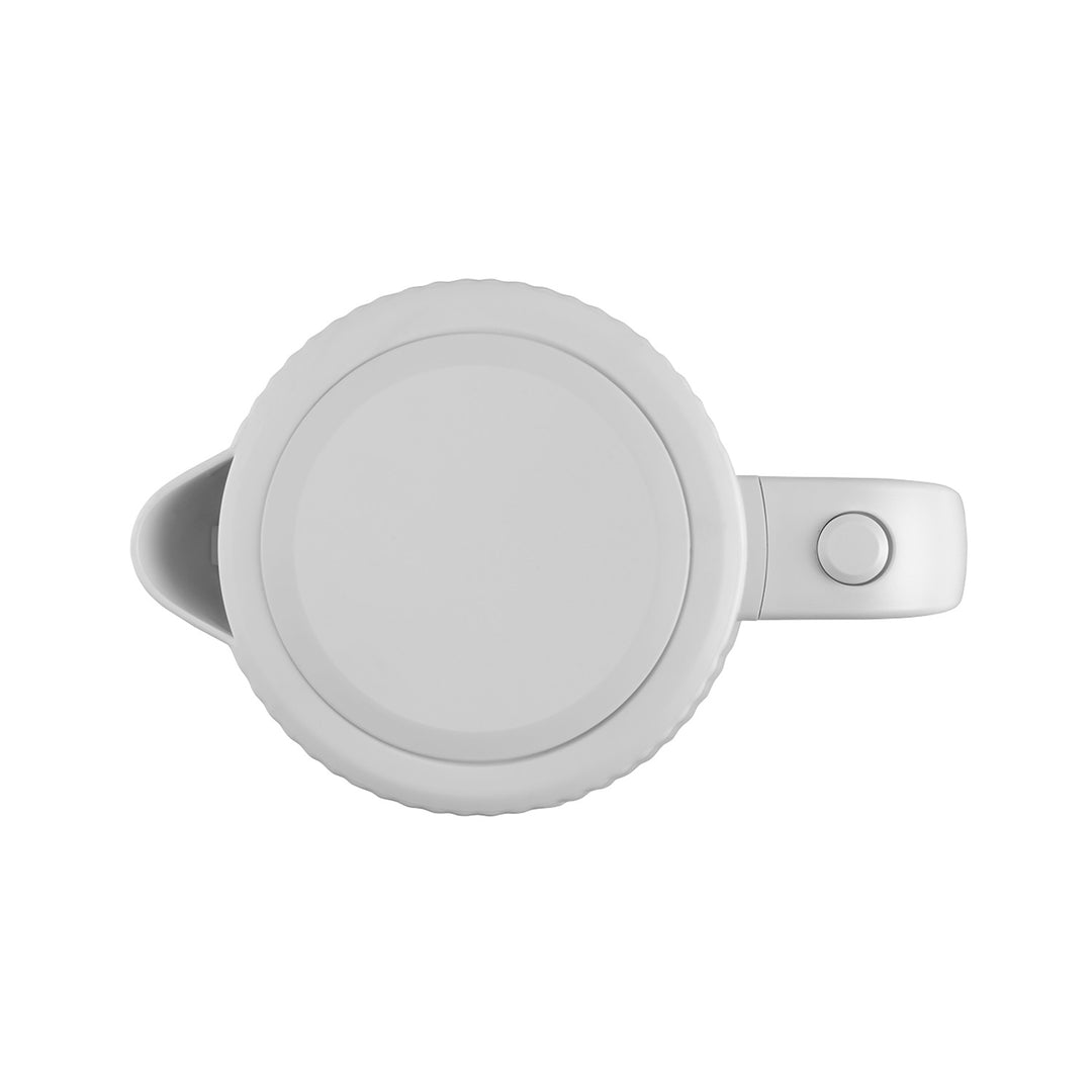 Czajnik elektryczny plastikowy Concept, 1,7L, ryflowany design, potrójny system zabezpieczeń, filtr przeciw osadom, wskaźnik poziomu wody, biały, RK2390