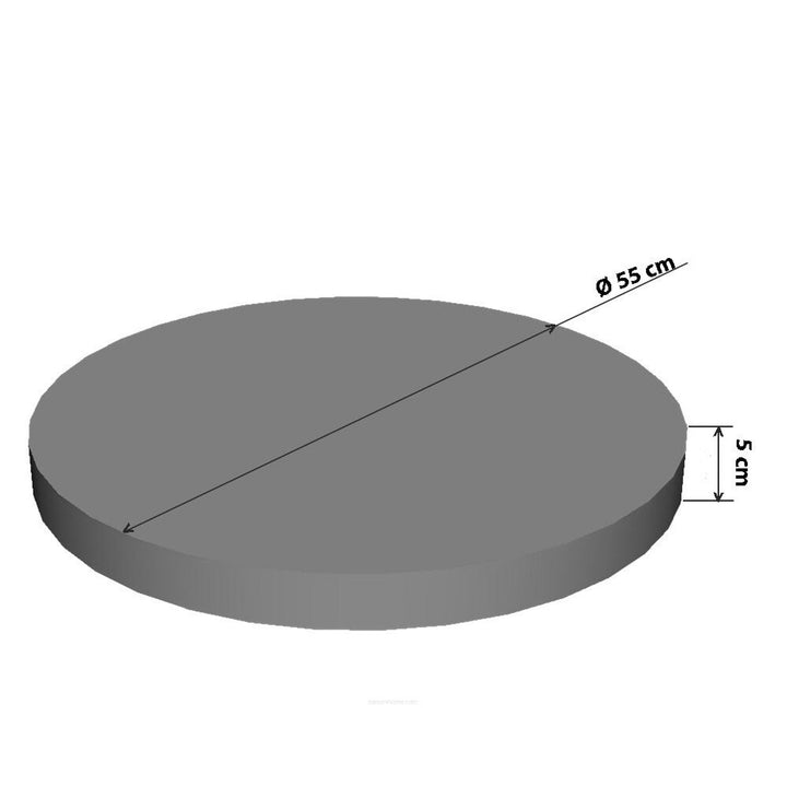Legowisko / materac dla kota Bertoni, z elastycznej pianki, średnica 55 cm, wzór Korona, Ring