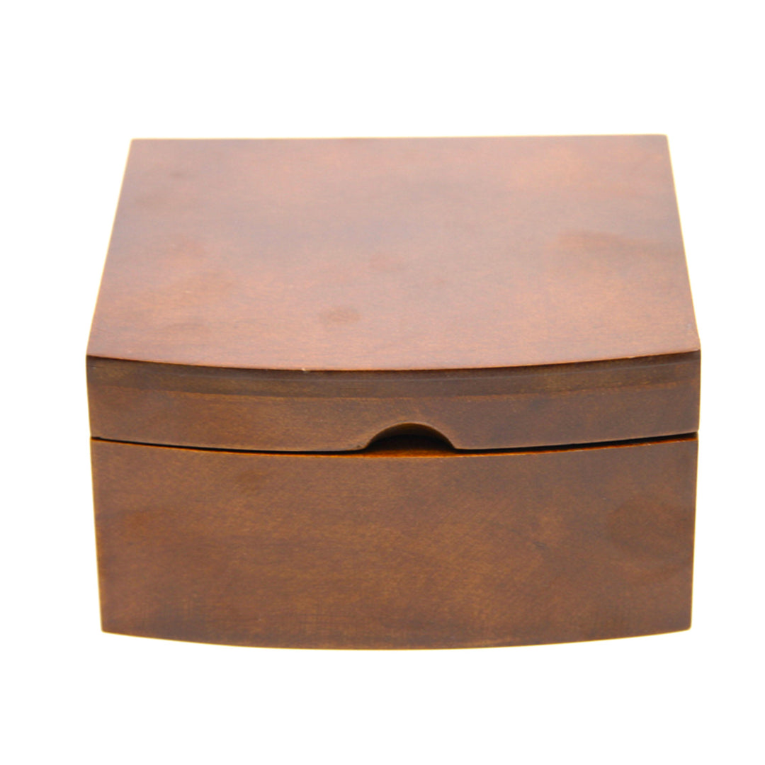 Szkatułka na biżuterię, drewniana, brązowa, organizer, przegródki, Queen Isabel