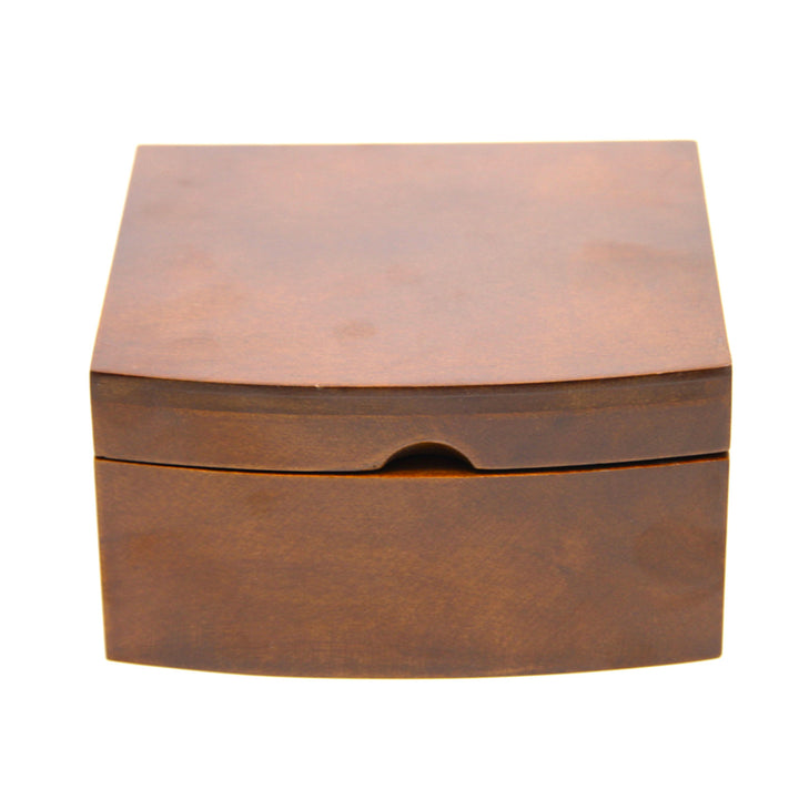 Szkatułka na biżuterię, drewniana, brązowa, organizer, przegródki, Queen Isabel