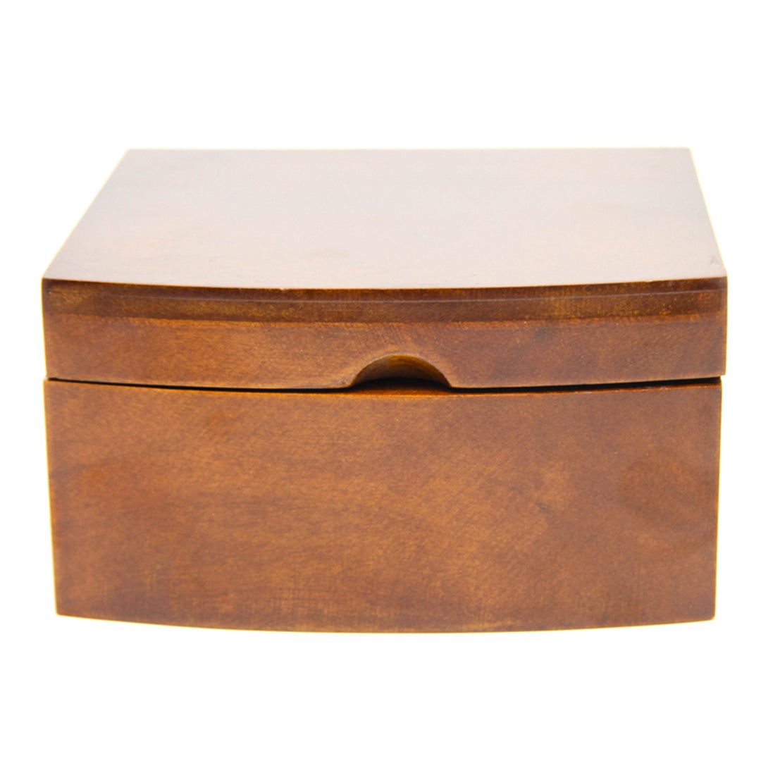 Szkatułka na biżuterię, drewniana, brązowa, organizer, przegródki, Queen Isabel