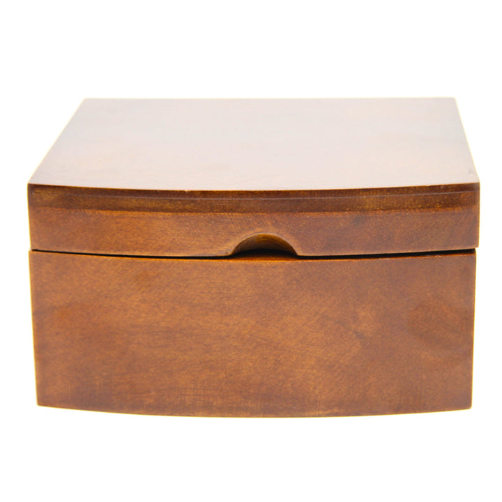 Szkatułka na biżuterię, drewniana, brązowa, organizer, przegródki, Queen Isabel