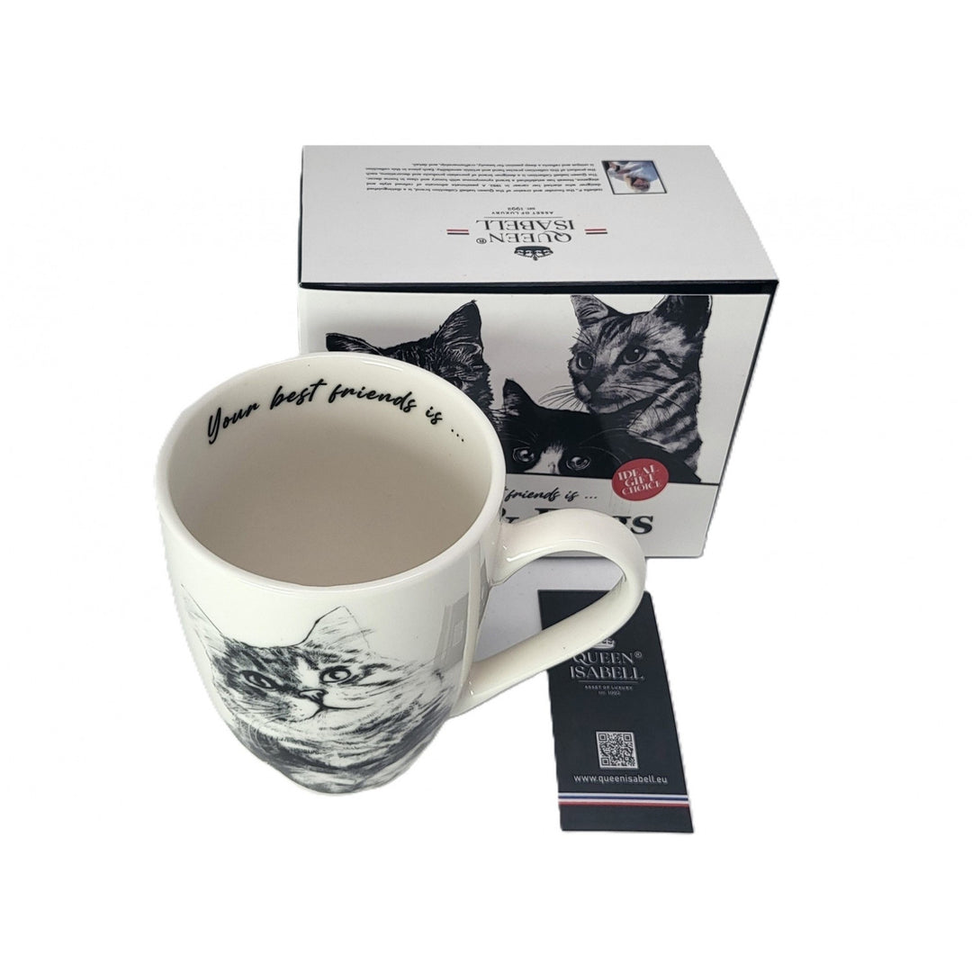 Kubek porcelanowy Queen Isabel, kot syberyjski, 350ml, Q1-05201