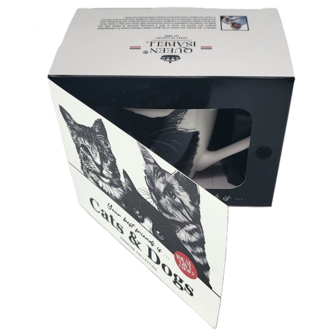 Kubek porcelanowy Queen Isabel, kot europejski, 350ml, Q1-05218