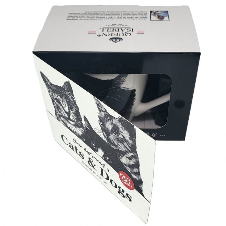 Kubek porcelanowy Queen Isabel, kot europejski, 350ml, Q1-05218