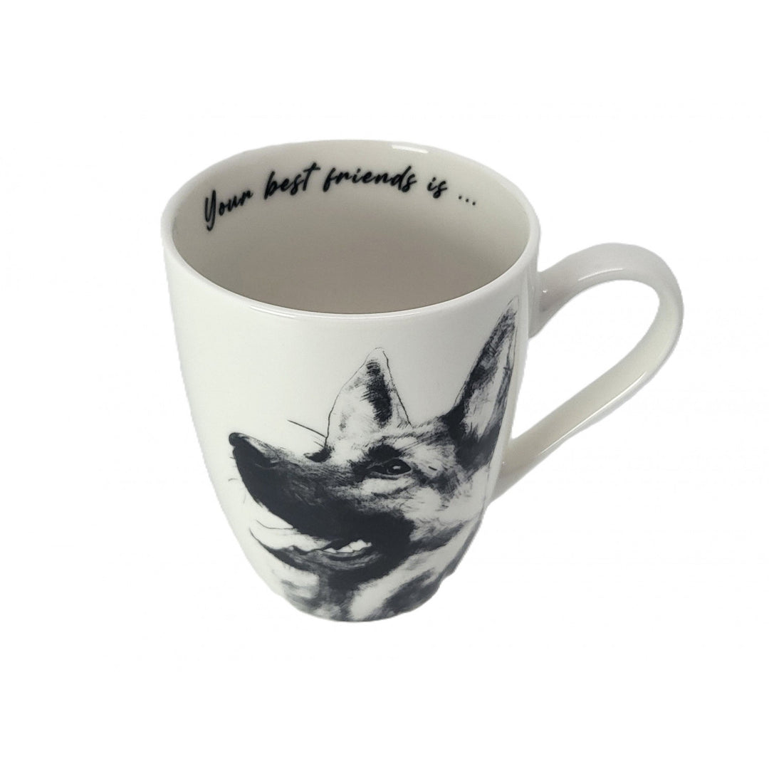 Kubek porcelanowy Queen Isabel, owczarek niemiecki, 350ml, Q1-05232