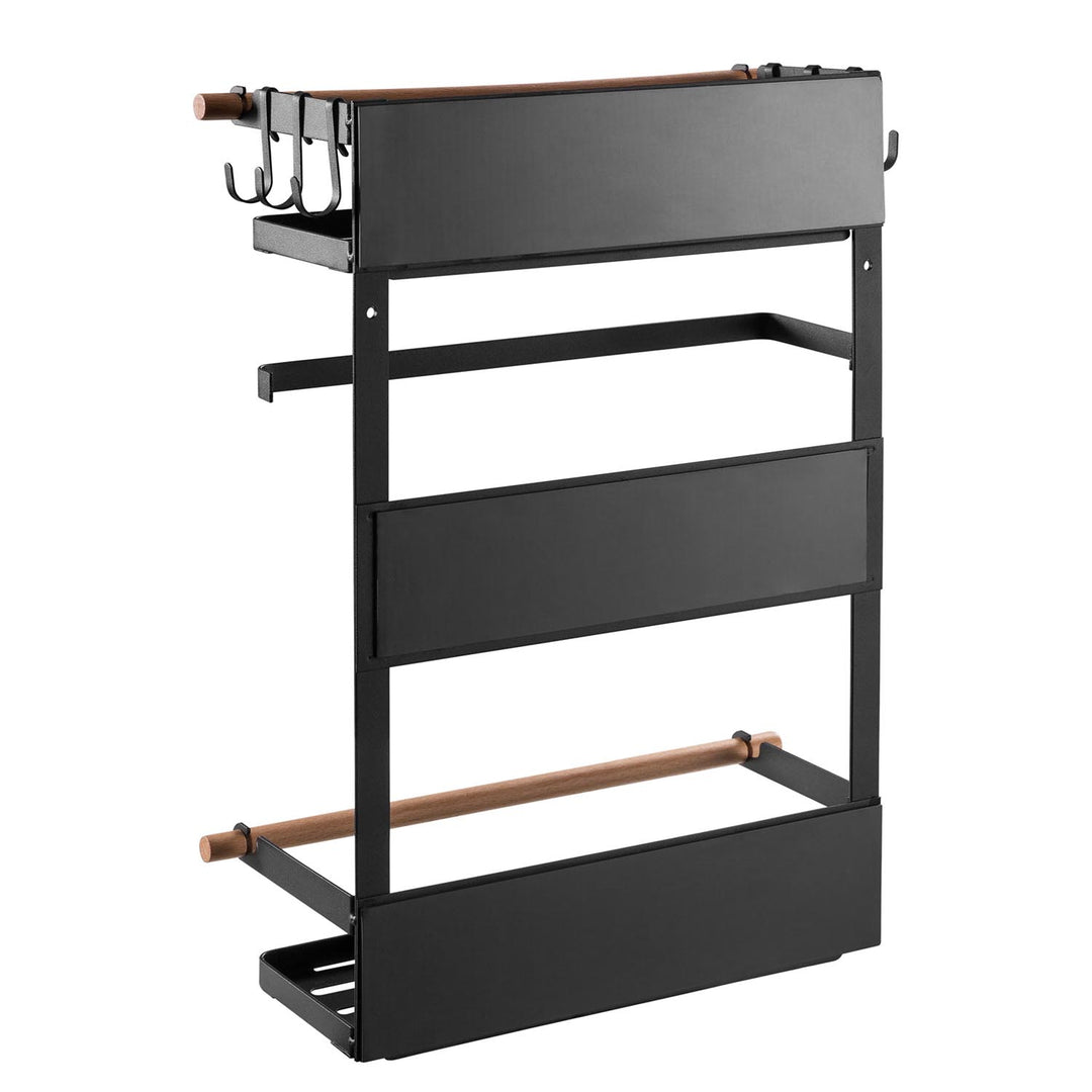 Magnetyczna półka na lodówkę / pralkę Maclean, czarna, 12kg max, MC-910, 2 sztuki