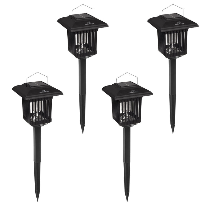 Solarna lampa owadobójcza LED Maclean, IP44, LED/UV, akumulator 2*AA Ni-MH 200 mAh, solar 2V DC MCE448, 4 sztuki
