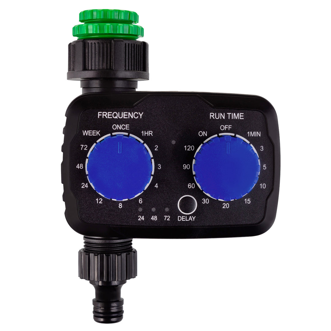 Elektroniczny sterownik nawadniania GreenBlue, programator, zasilanie 2x 1,5V AA, GB391 + 2x bateria alkaliczna AA Varta Industrial