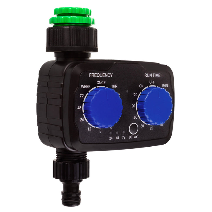 Elektroniczny sterownik nawadniania GreenBlue, programator, zasilanie 2x 1,5V AA, GB391 + 2x bateria alkaliczna AA Varta Industrial