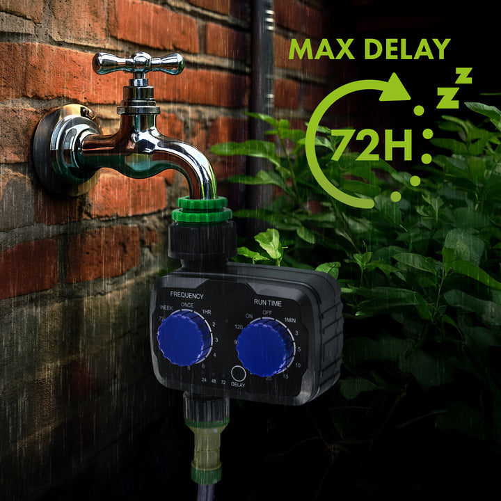 Elektroniczny sterownik nawadniania GreenBlue, programator, zasilanie 2x 1,5V AA, GB391 + 2x bateria alkaliczna AA Varta Industrial