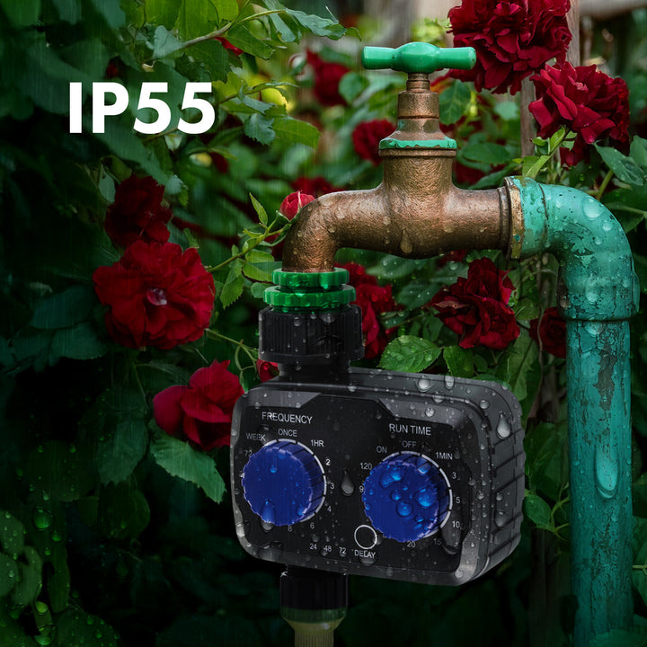 Elektroniczny sterownik nawadniania GreenBlue, programator, zasilanie 2x 1,5V AA, GB391 + 2x bateria alkaliczna AA Varta Industrial