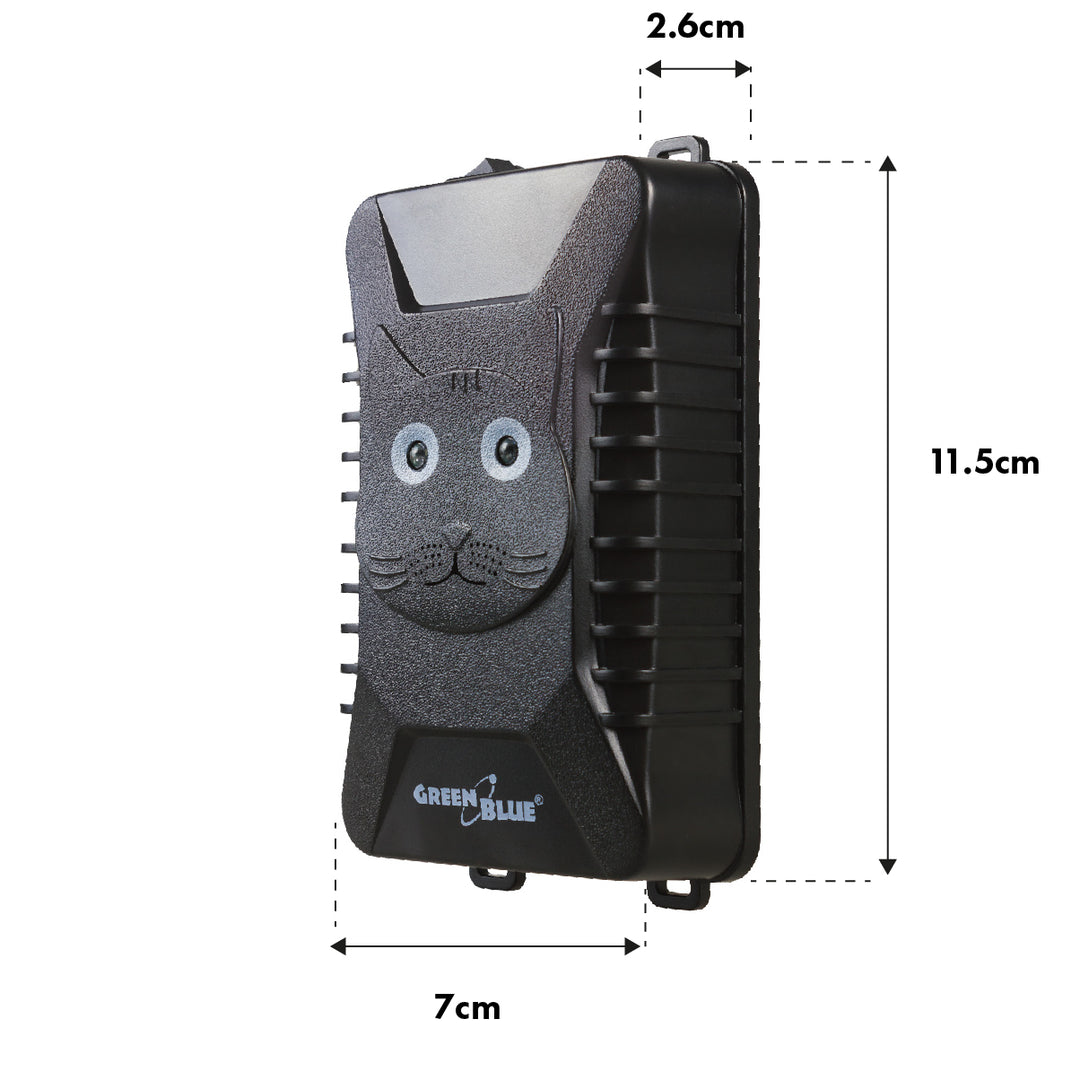 Odstraszacz gryzoni i kun GreenBlue GB725 z ultradźwiękami i diodami LED + 4x bateria AA Varta Industrial