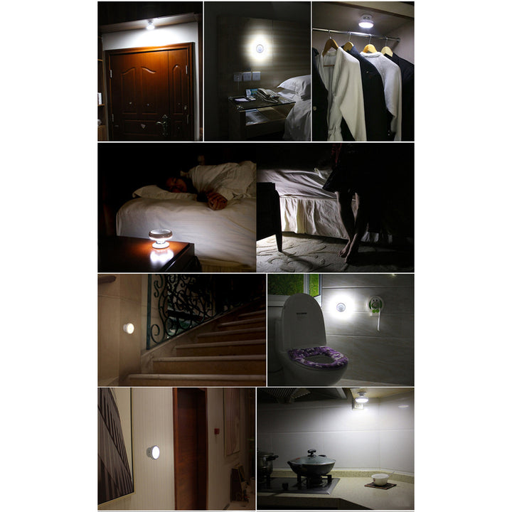 Lampa LED z sensorem ruchu Maclean, magnes, tylne podświetlenie, tryby świecenia: ciągły, czujnik PIR, 3xAAA, MCE223 + 3 x baterie Varta Industrial