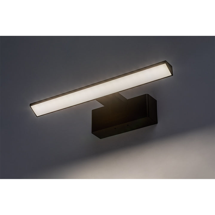 Lampa łazienkowa Rabalux, moc 6W, naturalna biel 4000W, IP44. czarna, Loric