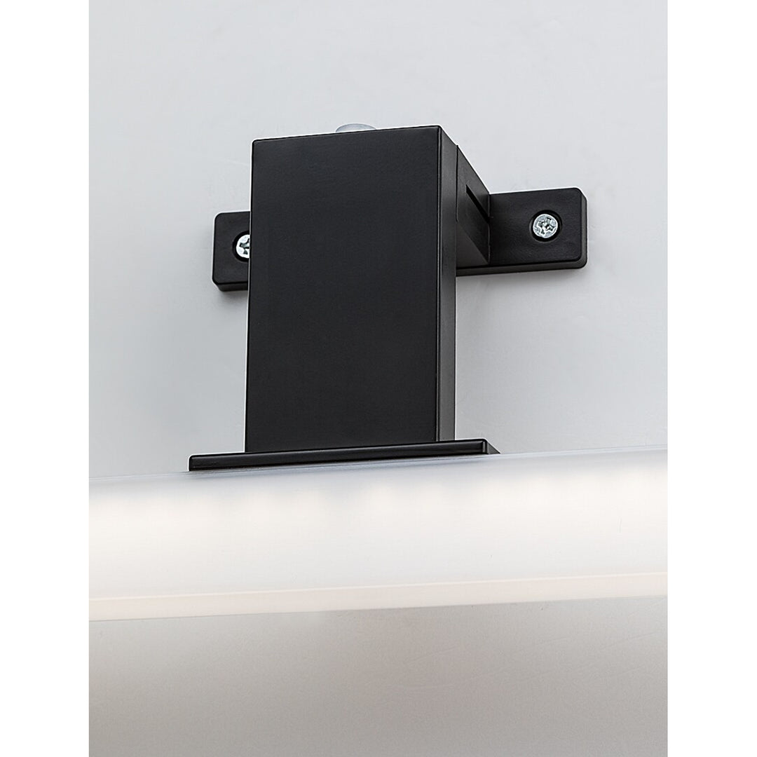 Lampa łazienkowa Rabalux, moc 9W, naturalna biel 4000K, IP44. czarna, Oliro