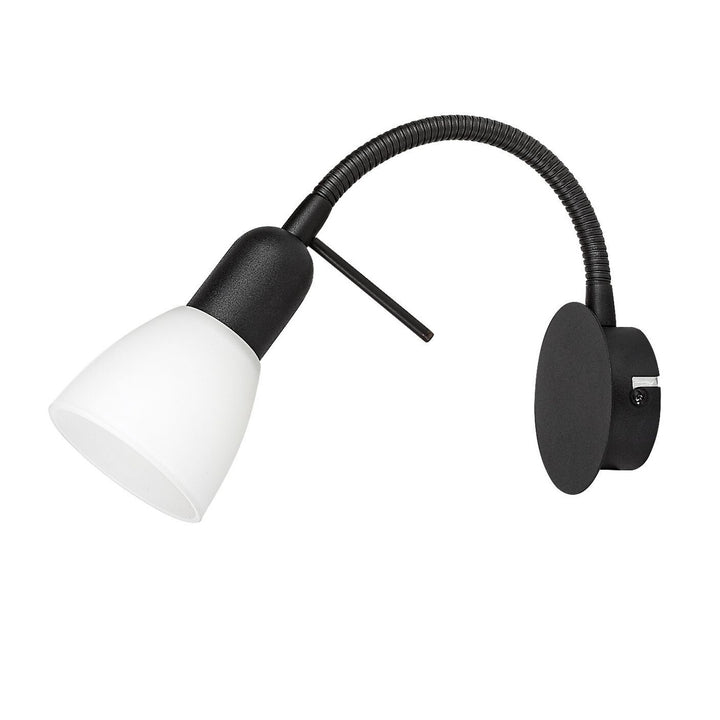 Lampa ścienna Rabalux, punktowa, gwint żarówki E14, IP20, czarna, Soma