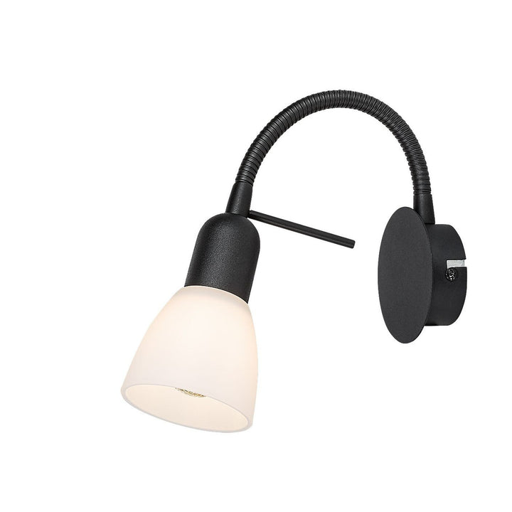 Lampa ścienna Rabalux, punktowa, gwint żarówki E14, IP20, czarna, Soma