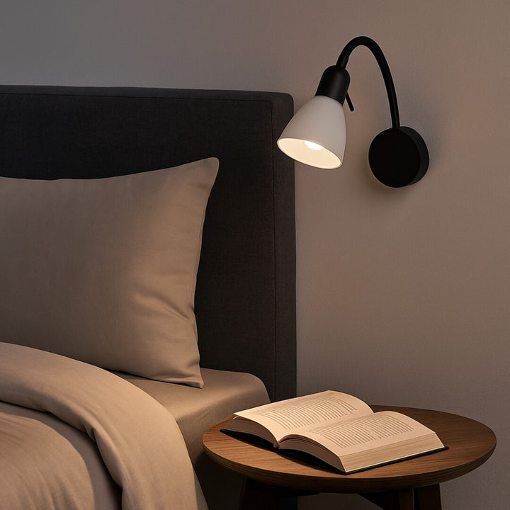 Lampa ścienna Rabalux, punktowa, gwint żarówki E14, IP20, czarna, Soma