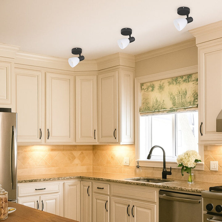 Lampa sufitowa Rabalux, punktowa, gwint żarówki E14, IP20, czarna, Soma