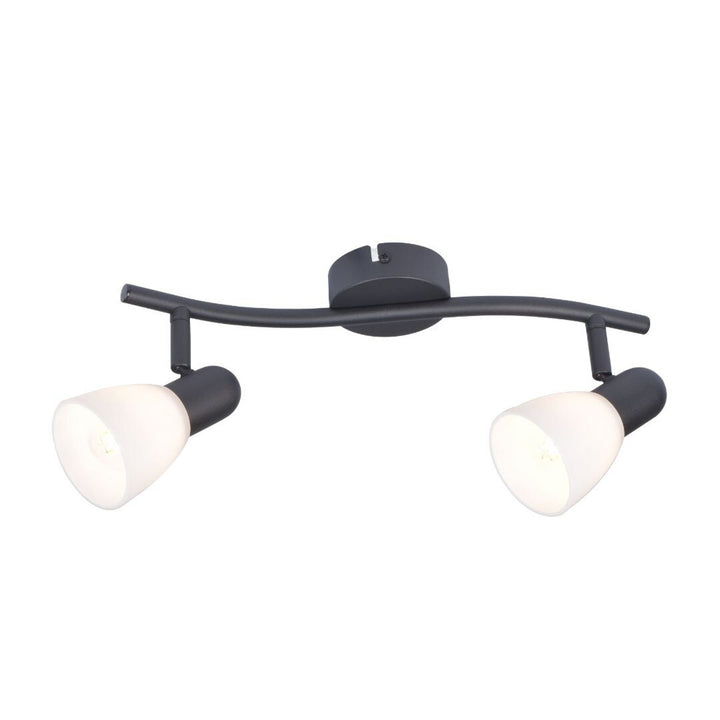 Lampa sufitowa Rabalux, punktowa, 2x gwint żarówki E14, IP20, czarna, Soma