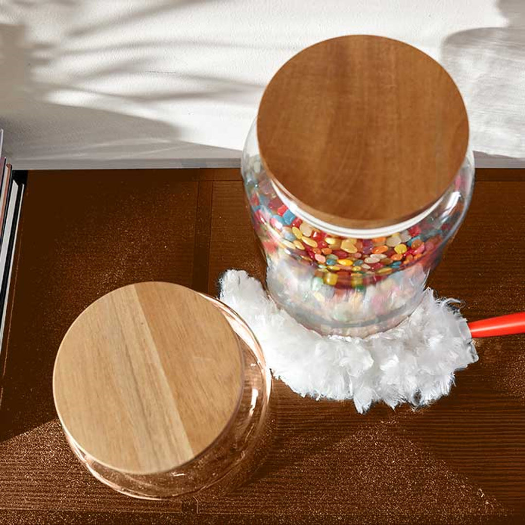 Miotełka do kurzu Vileda Flex&Catch, z krótką rączką, 2 wkłady w zestawie, zabezpieczenie przed zsuwaniem, elastyczna główka, 179432