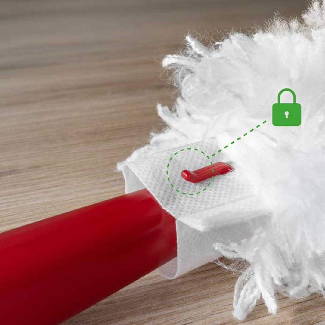 Wkłady do miotełki do kurzu Vileda Flex&Catch, 10 sztuk, włókna 100% z recyklingu, wkład 360°