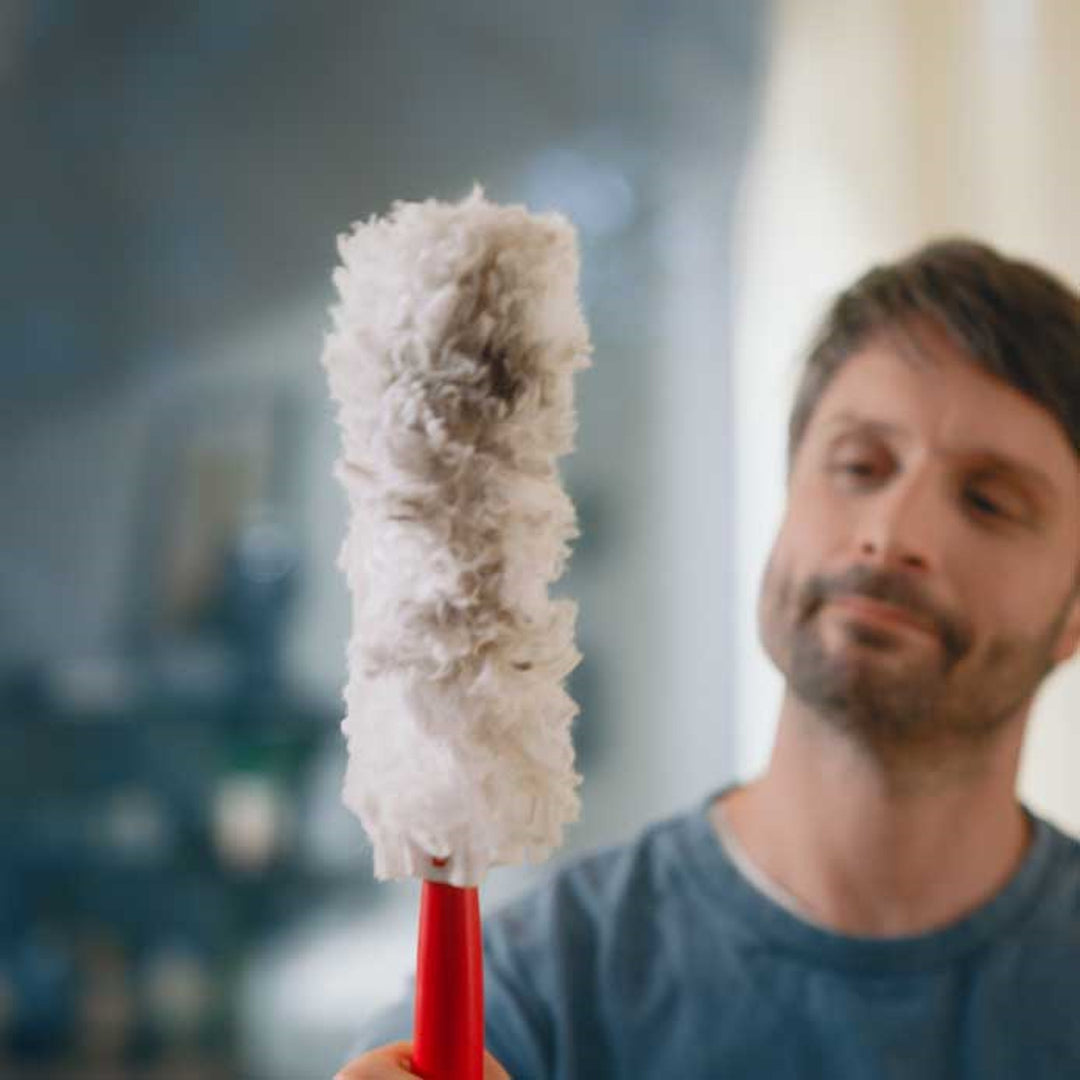 Wkłady do miotełki do kurzu Vileda Flex&Catch, 5 sztuk, włókna 100% z recyklingu, wkład 360°