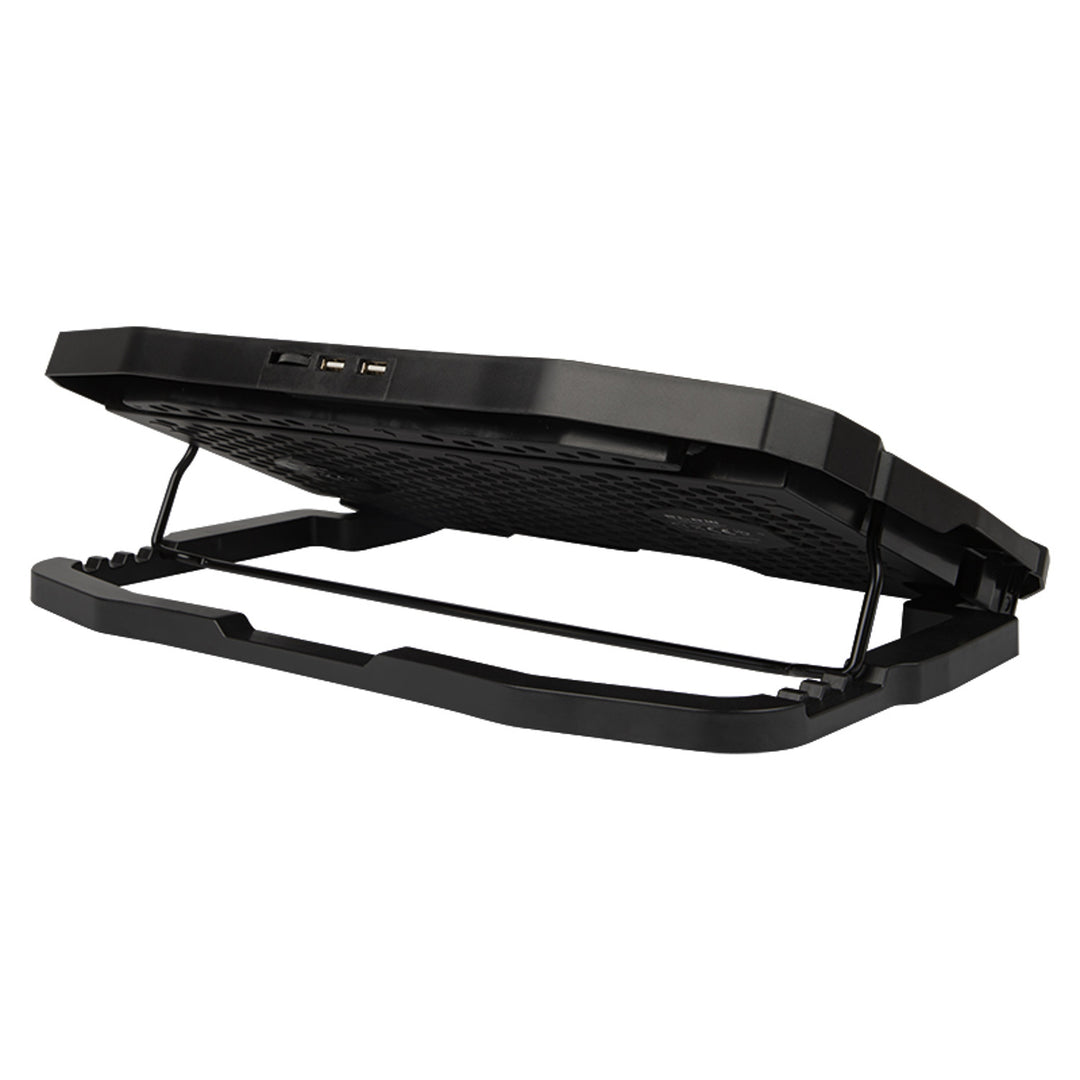 Podstawka chłodząca pod laptopa Blow Hurricane, cztery wentylatory, czerwone podświetlenie, wbudowany hub USB