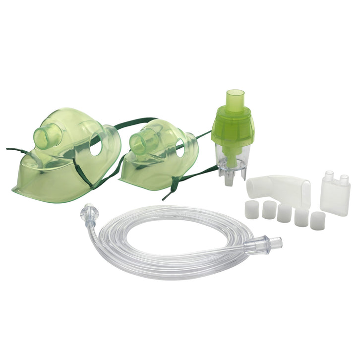 Zestaw akcesoriów do inhalacji Omnibus, kolor zielony, U\uniwersalny, wydajny nebulizator, 5 filtrów powietrza, OMNISET-G-SPEED