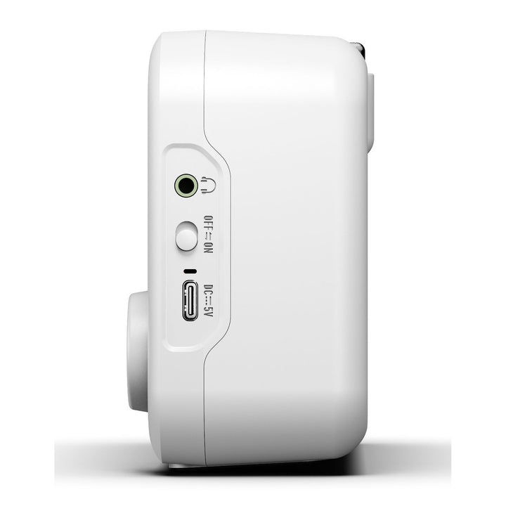 Przenośny radioodtwarzacz Blaupunkt, cyfrowe radio DAB+ i tuner FM, Bluetooth, wyjście słuchawkowe, 2,4 calowy kolorowy wyświetlacz, funkcja zegaru i alarmu, zasilany akumulatorem i ładowany przez USB-C, DR8WH