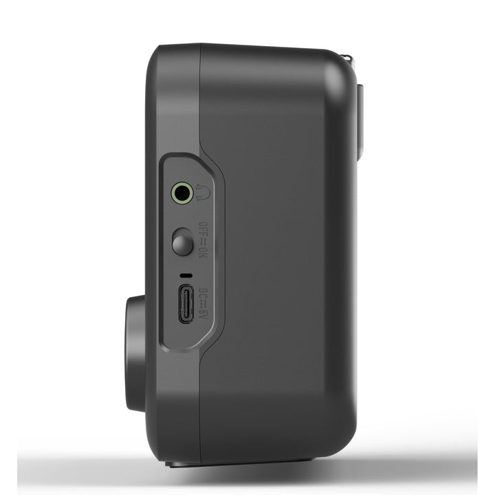 Przenośny radioodtwarzacz Blaupunkt, cyfrowe radio DAB+ i tuner FM, Bluetooth, wyjście słuchawkowe, 2,4 calowy kolorowy wyświetlacz, funkcja zegaru i alarmu, zasilany akumulatorem i ładowany przez USB-C, DR8BK