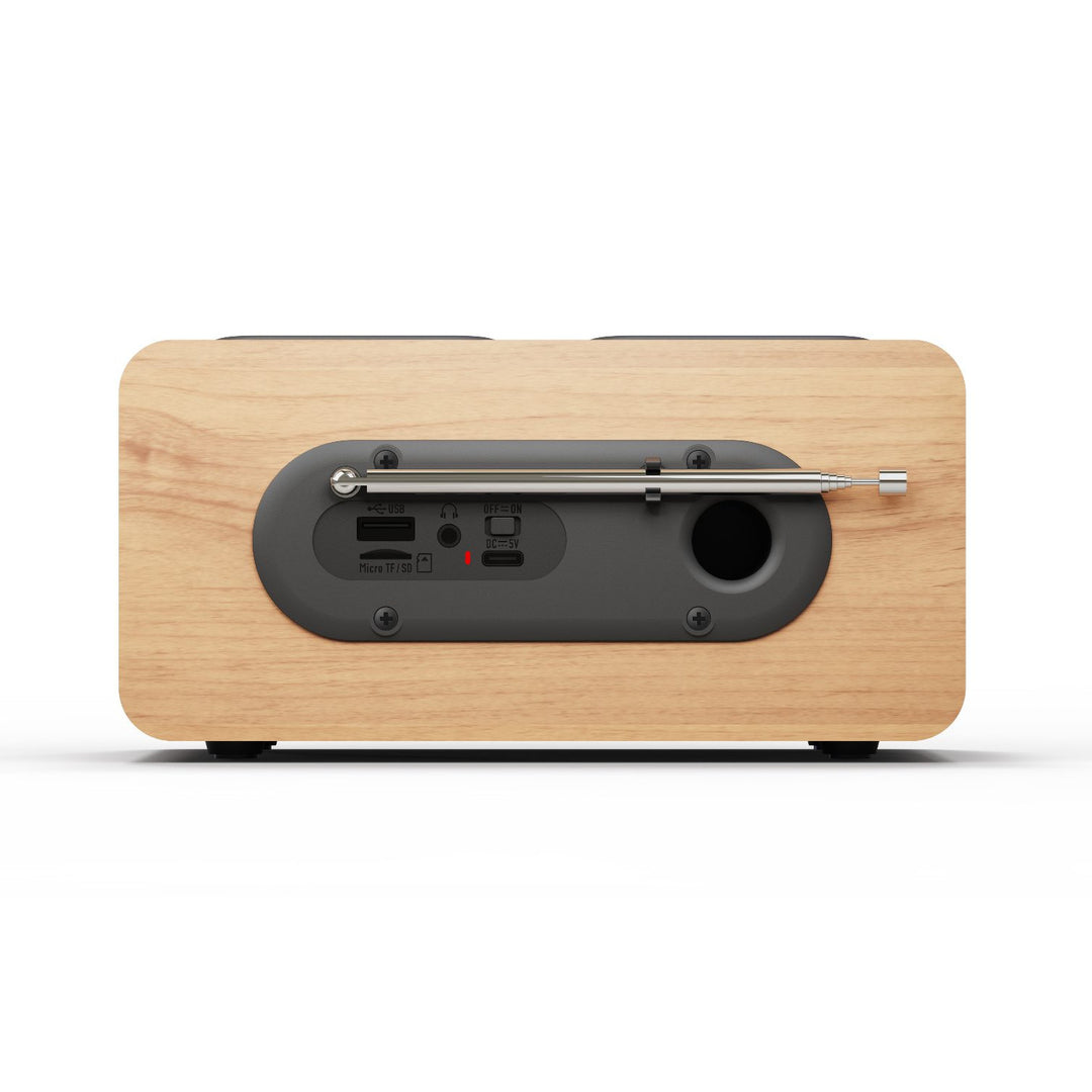 Przenośny radioodtwarzacz Blaupunkt, cyfrowe radio DAB+ i tuner FM, Bluetooth, wyjście słuchawkowe, odtwarzacz USB i microSD, wyświetlacz LCD, funkcja zegara i alarmu, zasilany akumulatorem ładowanym przez USB-C, DR10CR