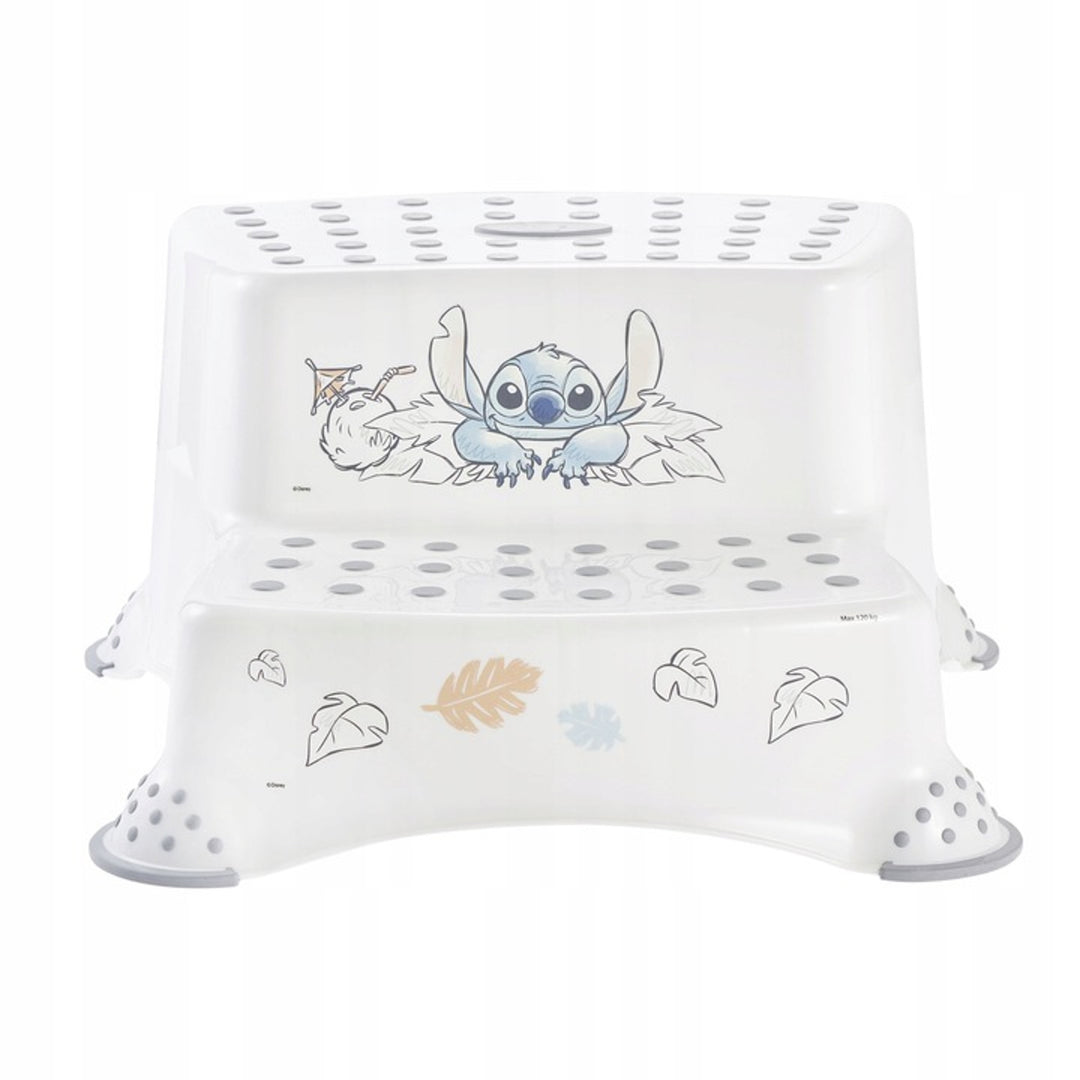 Podest antypoślizgowy stitch, Dwustopniowy, max 120kg, łatwy do czyszczenia