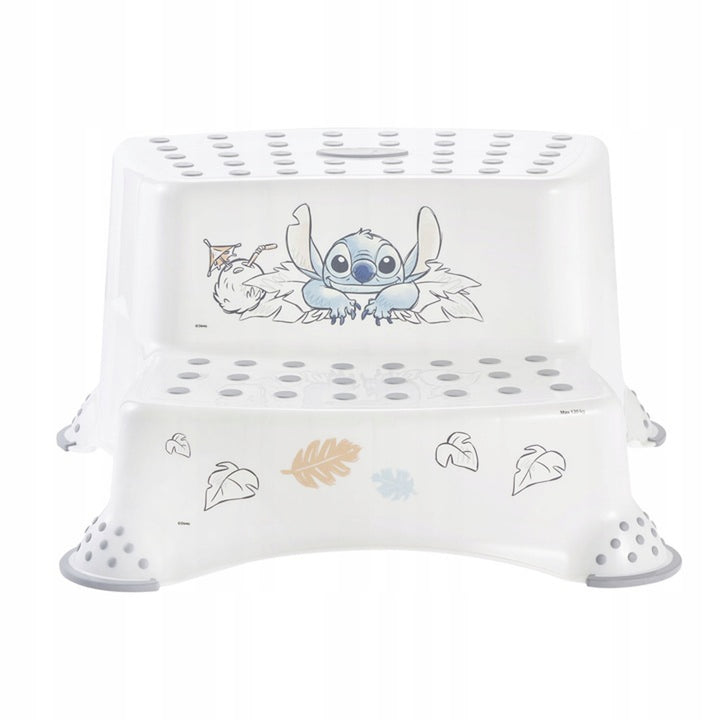 Podest antypoślizgowy stitch, Dwustopniowy, max 120kg, łatwy do czyszczenia