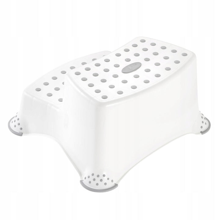 Podest antypoślizgowy stitch, Dwustopniowy, max 120kg, łatwy do czyszczenia