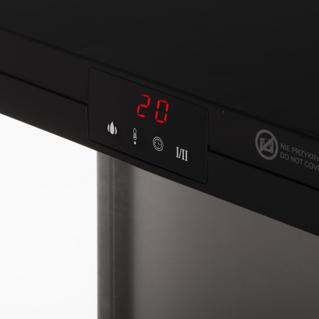 Kominek elektryczny LED z pilotem, 2 moce grzania 1000W/2000W, termostat, Adler AD 7755