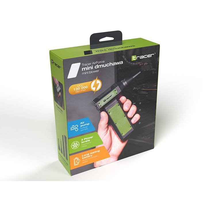 Mini dmuchawa wielofunkcyjna,Tracer, silnik bezszczotkowy, 130000 obrotów, 3 tryby pracy AirForce