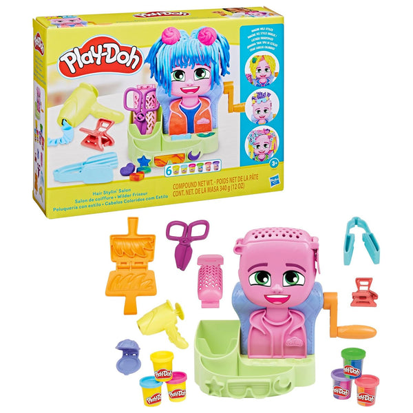 Salon fryzjerski Play-Doh, zabawka kreatywna, ciastolina, F8807