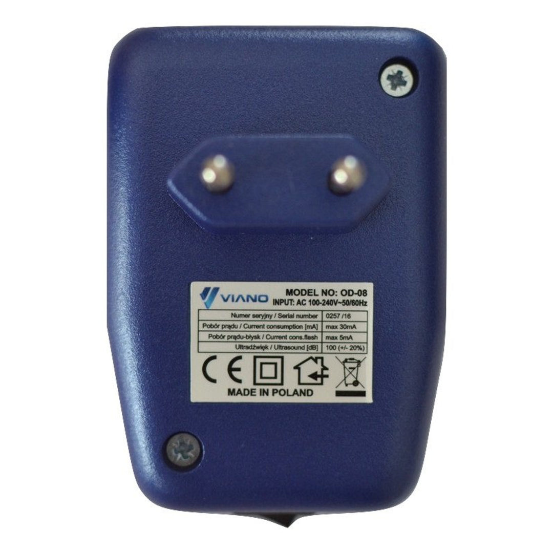 Odstraszacz gryzoni, kun, szczurów, myszy Viano, buzer, dioda błyskowa, OD8