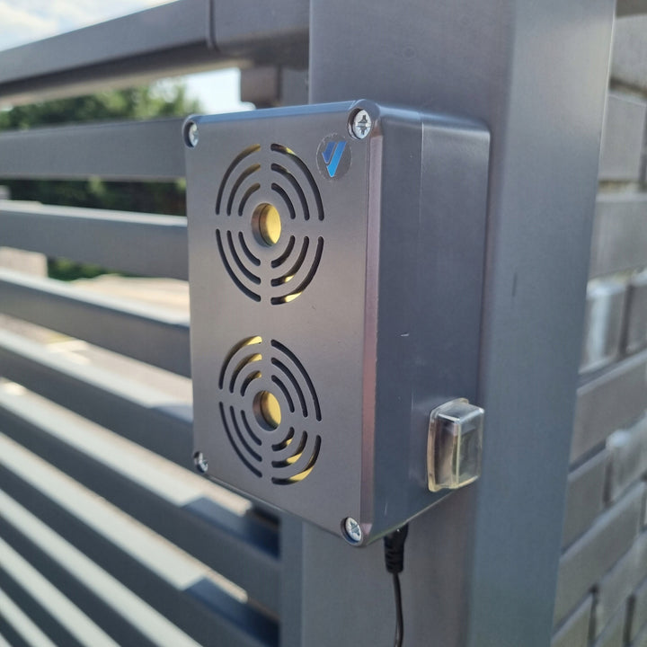 Odstraszacz gryzoni, kun, szczurów, myszy Viano, energooszczędny generator ultradźwięków, IP65, Waterpro