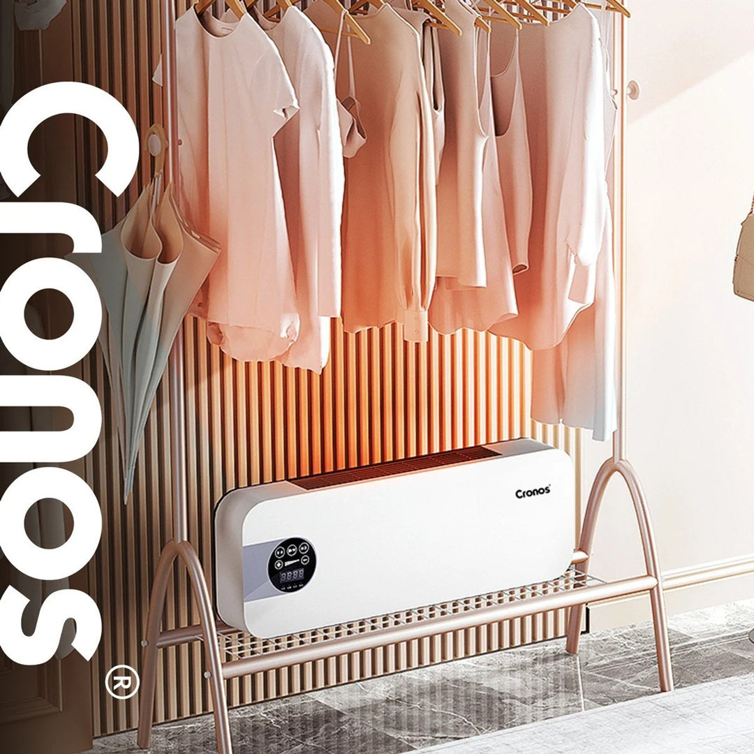 Kurtyna powietrzna termowentylator Cronos, moc 1500W, niskie zużycie prądu, szeroki kąt nawiewu, sterowanie pilotem, HFH-201