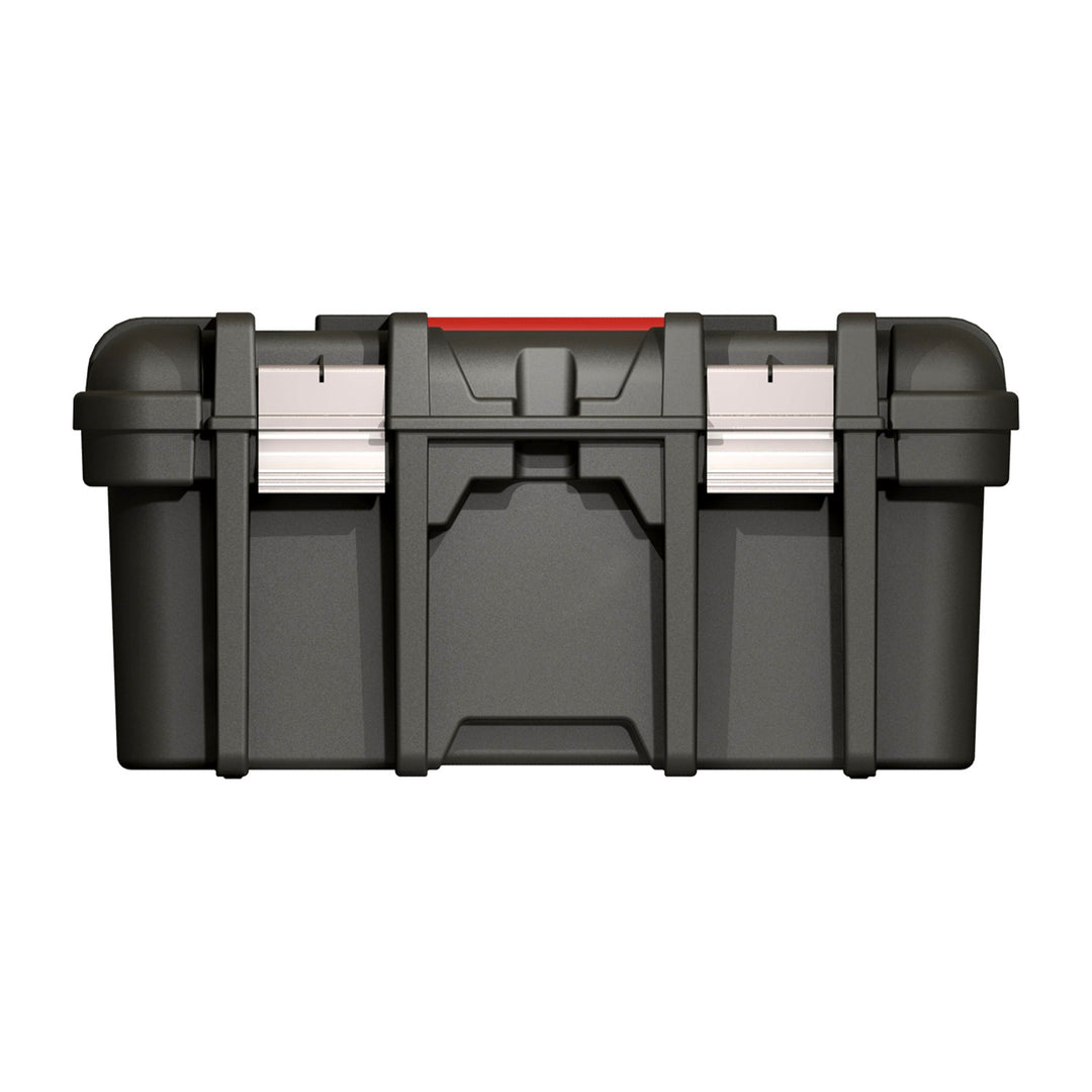 Skrzynka na narzędzia Keter, metalowe zatrzaski, ergonomiczny uchyt, Wide Tool Box 16''