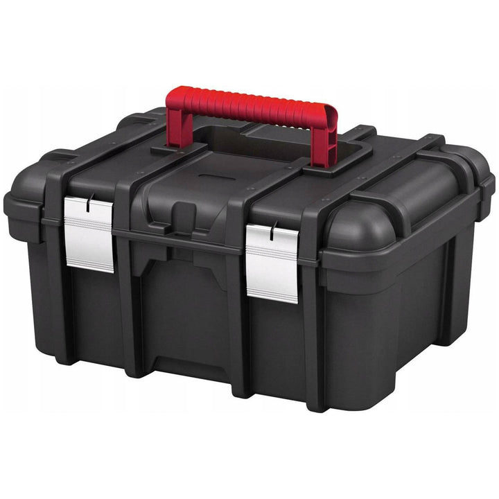 Skrzynka na narzędzia Keter, metalowe zatrzaski, ergonomiczny uchyt, Wide Tool Box 16''