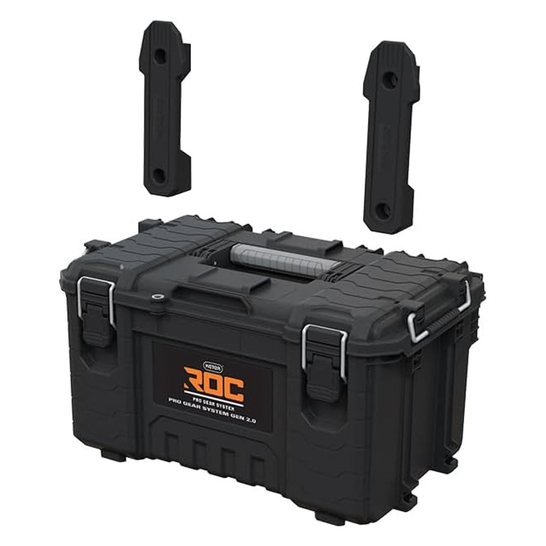 Skrzynka narzędziowa Keter ROC Pro Gear 2.0, nośność 54kg, posiada uchwyty Pro Mount, dołączony organizer, możliwość zawieszenia na ścianie, 256984