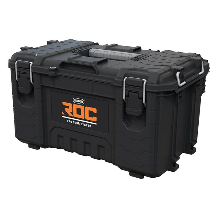 Skrzynka narzędziowa Keter ROC Pro Gear 2.0, nośność 54kg, posiada uchwyty Pro Mount, dołączony organizer, możliwość zawieszenia na ścianie, 256984