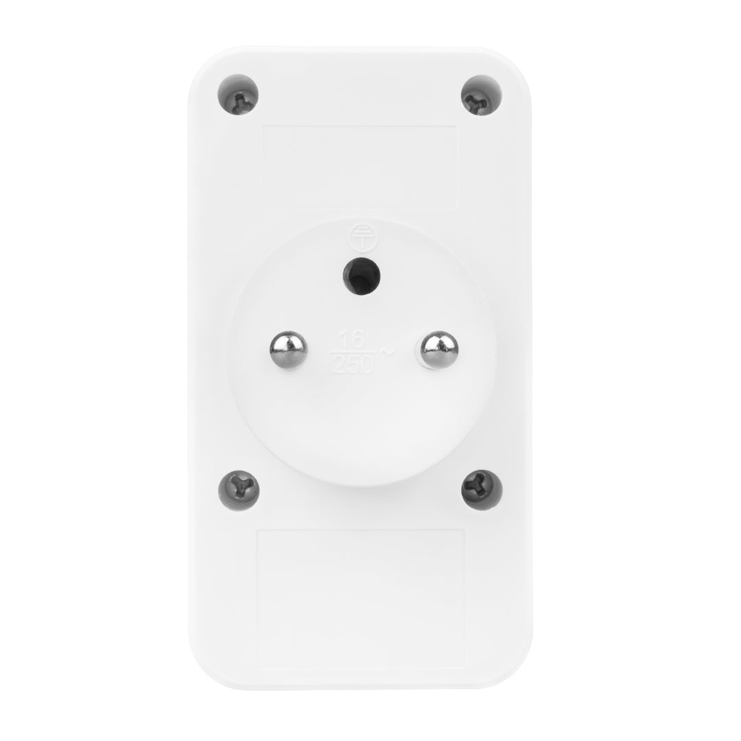 Gniazdko prądowe x2 + 4xUSB Maclean, rozgałęźnik z 2 gniazdami, 2xUSB A, 2xUSB C PD 20W, 1x16A + 1x6A, MCE249 F/W, 2 sztuki